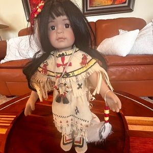 Indian girl doll 13” tall